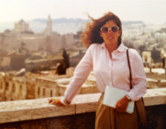 Cindy Stern in Jerusalem in 1982
